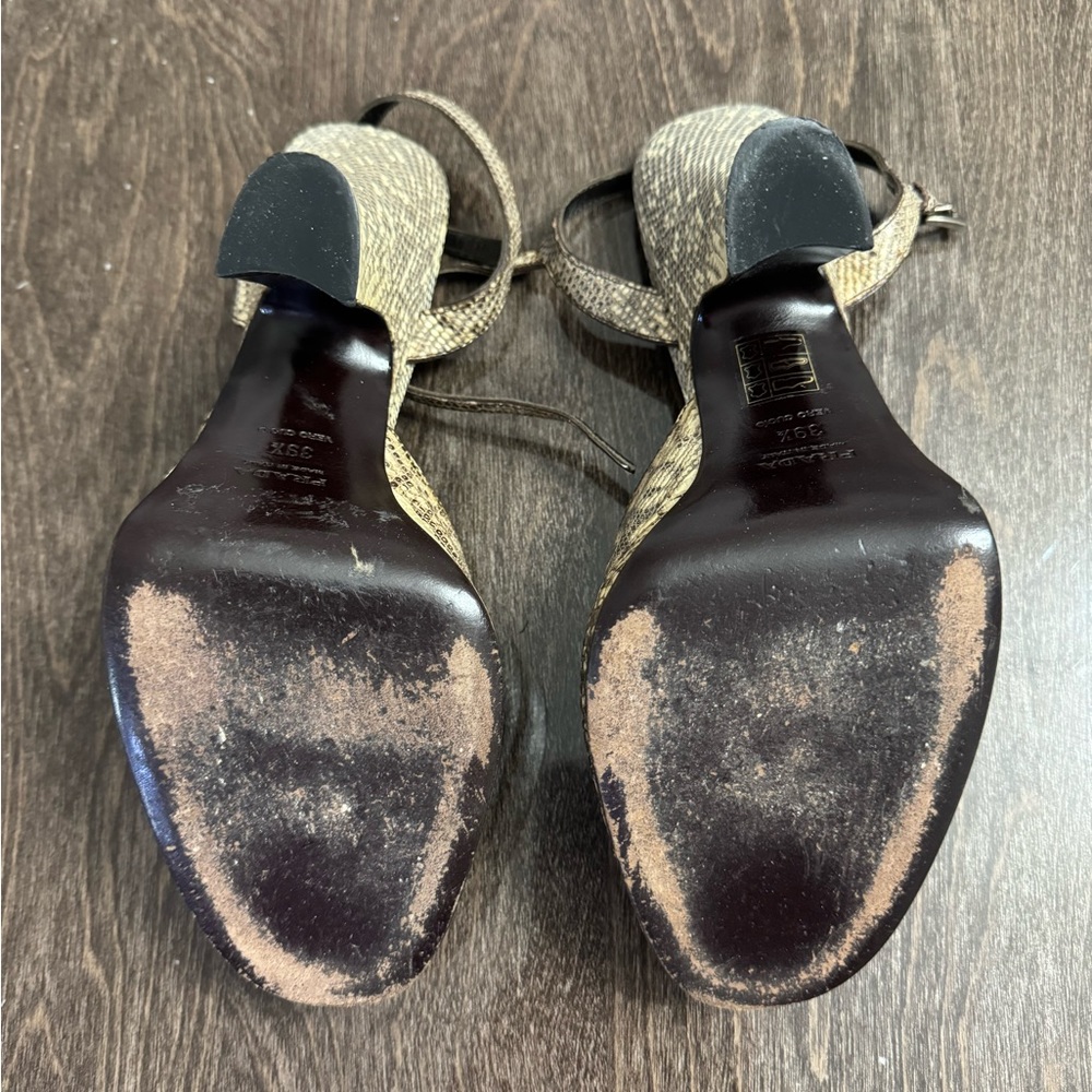 Prada ringtail lizard platform mercy shoes 39 1/2 - Picture 5 of 6